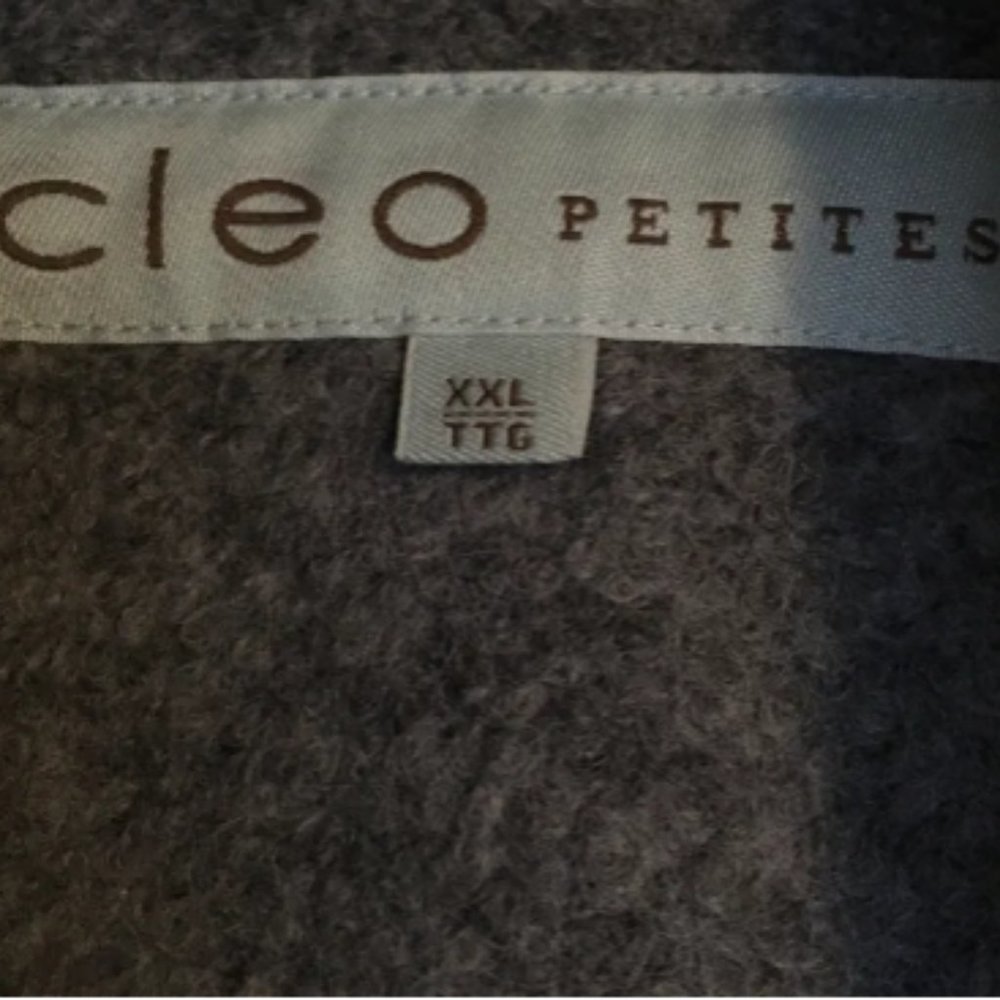 Petite Wool Blend Relaxed Fit Coat - size XXL / 18 - Picture 9 of 11